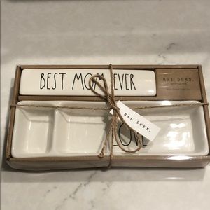Rae Dunn best mom ever desk plaque & desk tray